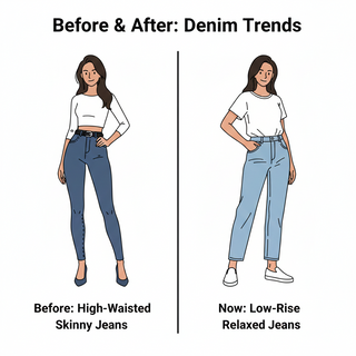 👖 Relaxed Denim: The Rise of Low-Rise, Laid-Back Jeans