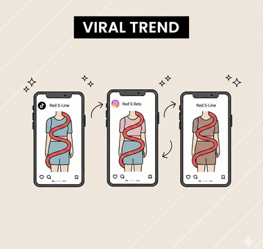 What Is the Red “S-Line” Trend on Instagram and TikTok?