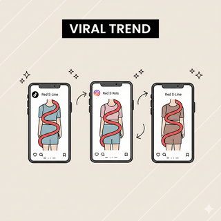 What Is the Red “S-Line” Trend on Instagram and TikTok?