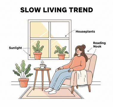 🌿 The Slow Living Trend: What It Is and Why It’s Everywhere Right Now