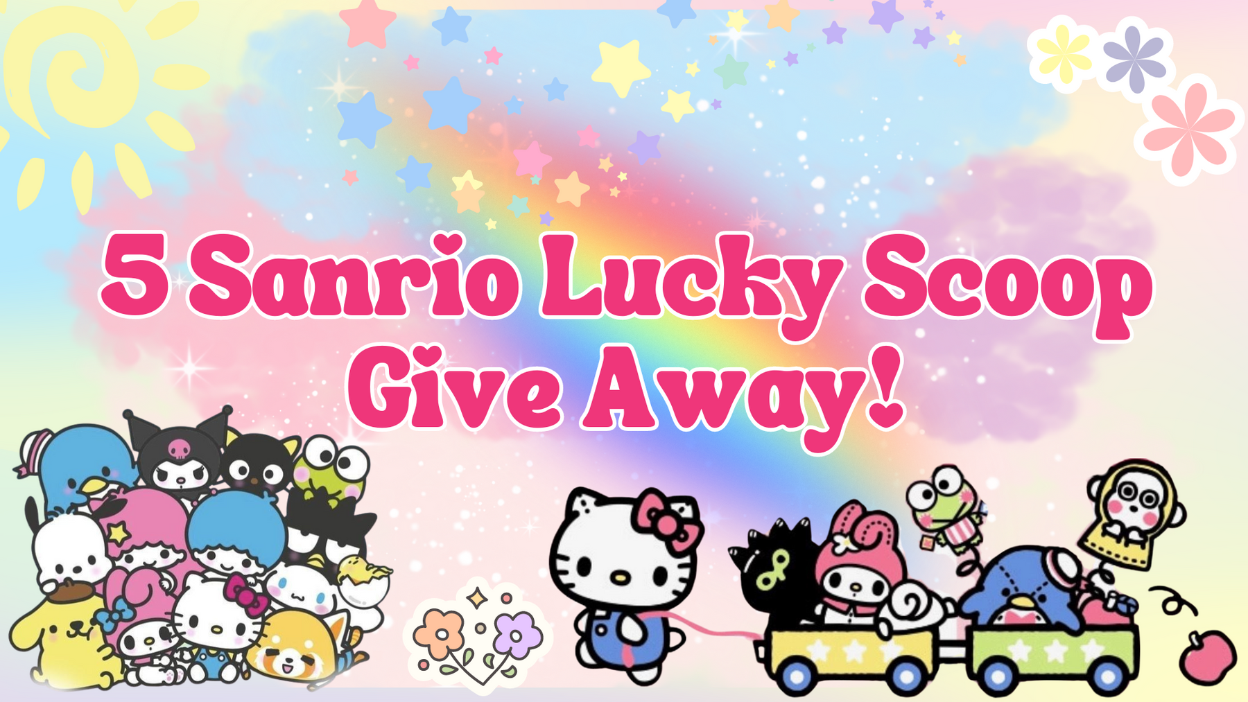 Giving Away 5 Sanrio Lucky Scoop for this New Stationery Pal Channel!
