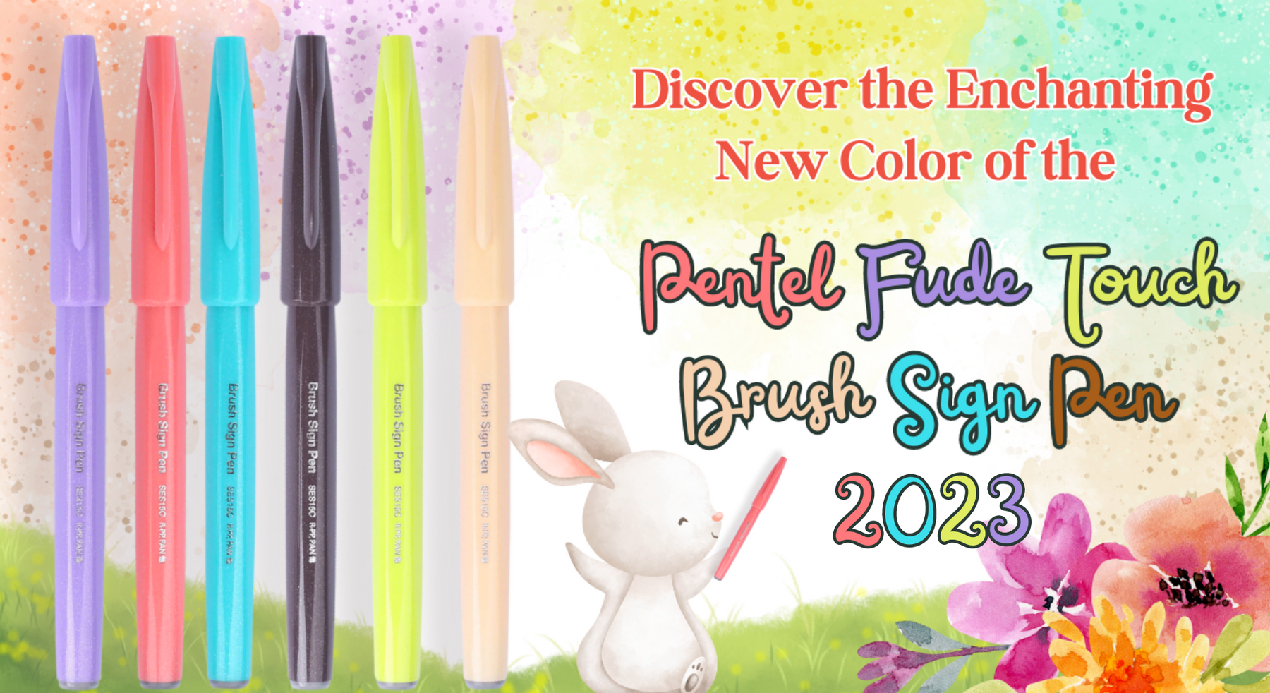 Pentel Fude Touch Brush Sign Pen 2023