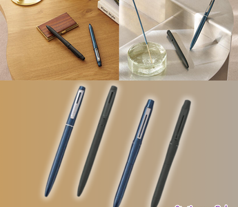 Close-up of the new JETSTREAM PRIME pens 2025 by Mitsubishi Pencil, featuring the Twist Single and Multi-function 3&1 designs with sleek, smooth writing performance.