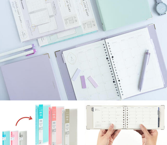 Maruman 2026 Loose Leaf Diary with soft colors and customizable pages, a cute Japanese planner perfect for daily planning, journaling, and organizing your schedule.