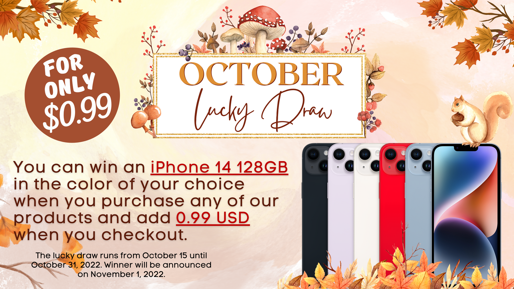 October Lucky Draw