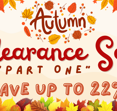 Autumn Clearance Sale Part One