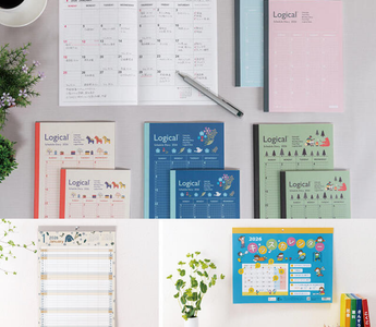  Nakabayashi 2026 diary collection featuring Logical Diaries, Wallet Diaries, Moomin designs, and eco-friendly calendars to organize your schedule in style.