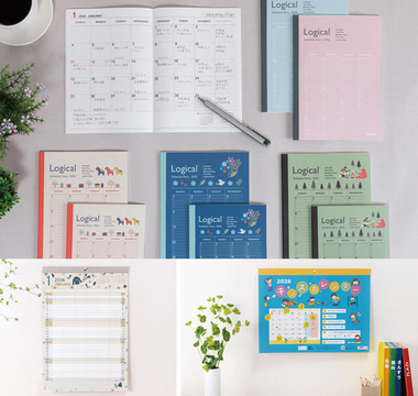  Nakabayashi 2026 diary collection featuring Logical Diaries, Wallet Diaries, Moomin designs, and eco-friendly calendars to organize your schedule in style.