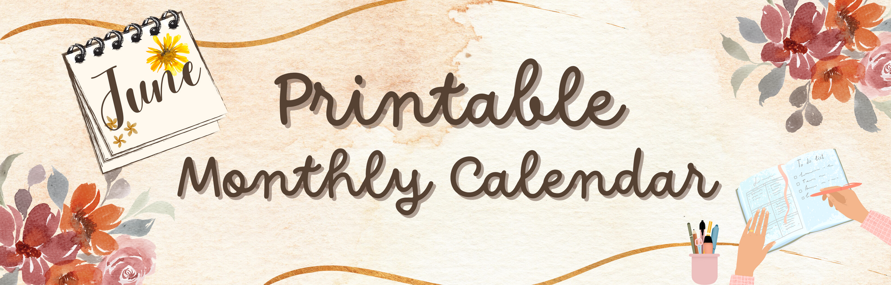 Printable Monthly Calendar 📅