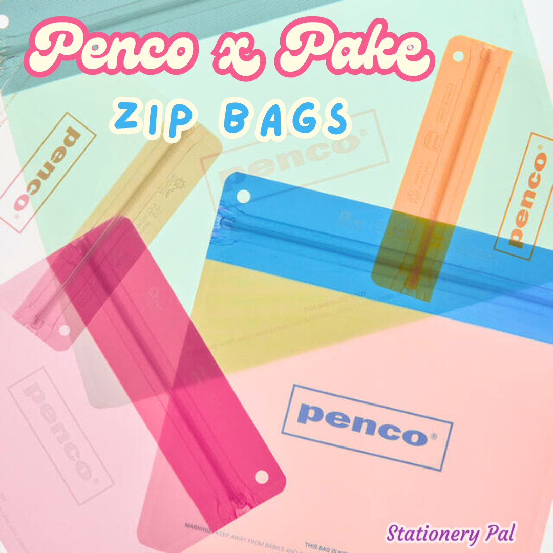 Penco x Pake Zip Bags New MustHave Stationery! Stationery Pal