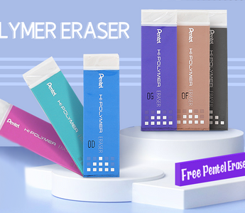 Free Pentel Metallic Eraser For Order Over 40USD