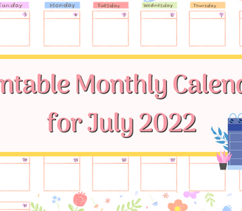 FREE JULY 2022 MONTHLY CALENDAR