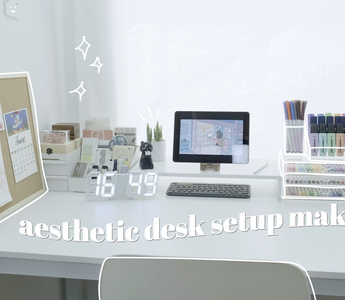 Aesthetic Desk Setup Makeover + Stationery Organization On YouTube