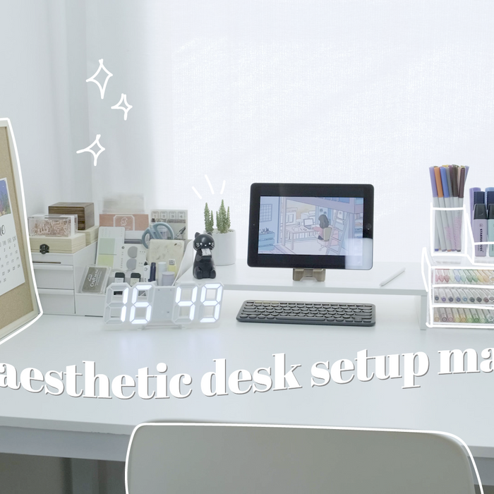 Aesthetic Desk Setup Makeover + Stationery Organization On YouTube