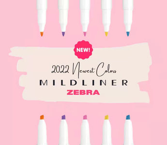 Zebra Mildliner New Colors for 2022!