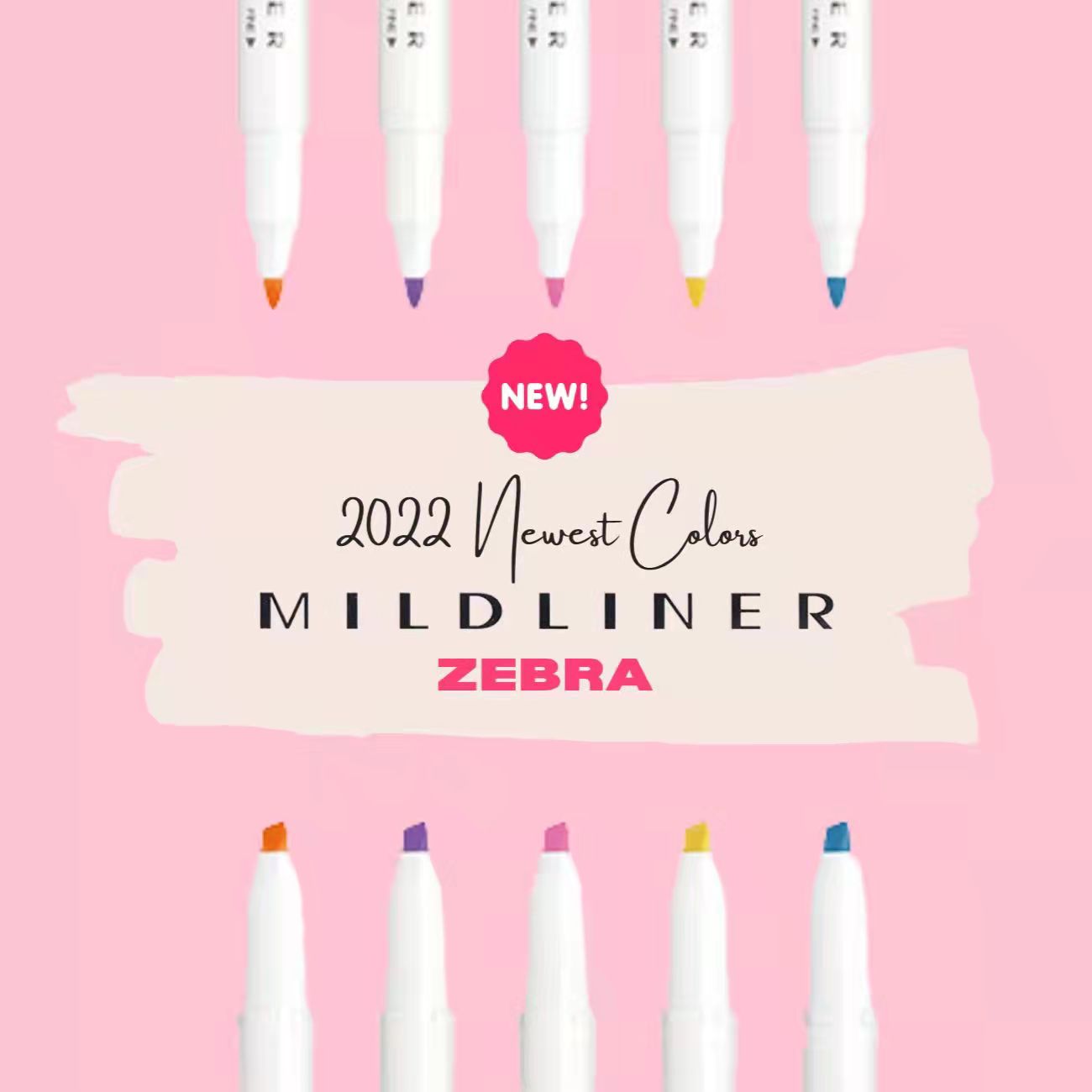 Zebra Mildliner New Colors for 2022!
