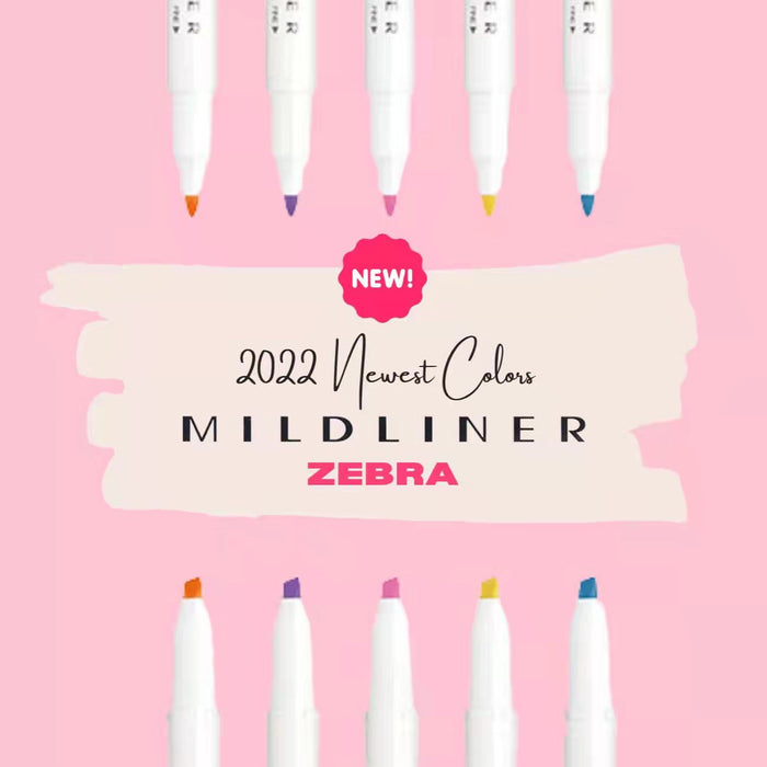 Zebra Mildliner New Colors for 2022!