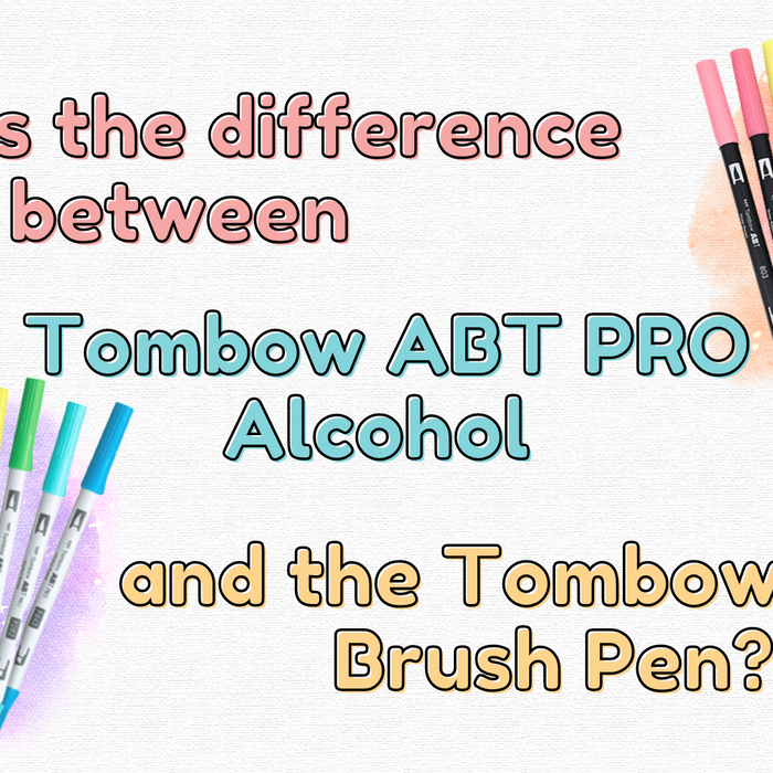 The Difference Between Tombow ABT PRO Alcohol Based Marker And Tombow Dual Brush Pen