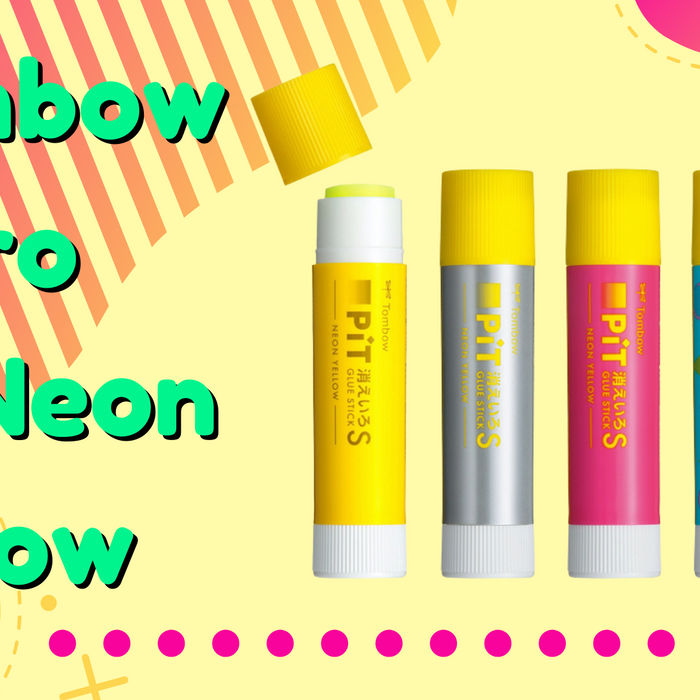Tombow Kieiro Pit Neon Yellow Glue Stick