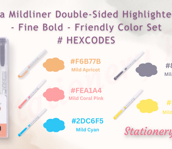 Blue Midliner Colour Code 😍Brighten Your Notes! Free Zebra Mildliner Hex Codes for the Friendly ...
