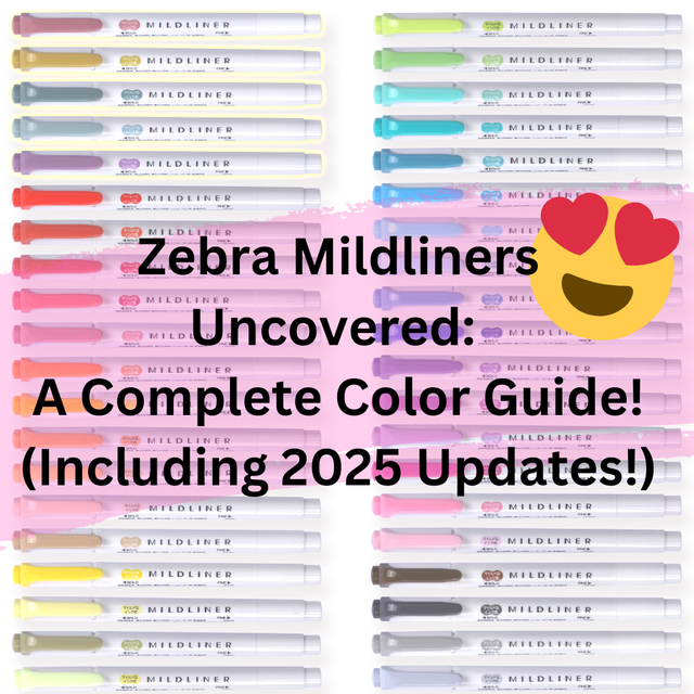 🤩Zebra Mildliners Uncovered: A Complete Color Guide (Including 2025 Up ...