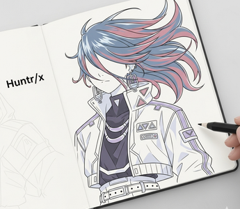 How to Draw Huntr/x Fan Art in Anime Style