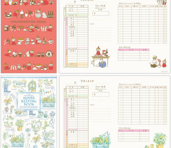 Little My Budget Book with cute full color pages, a zipper pocket, and date free layout designed for simple money tracking. A fun and friendly Household Budget Book for beginners and stationery lovers.