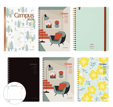 KOKUYO Campus Diary 2026 featuring cute Japanese planner designs, smooth paper, and colorful covers. Perfect for students, professionals, and stationery lovers who enjoy organized, creative planning.