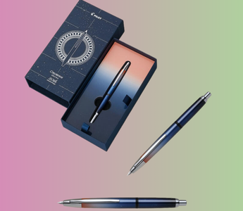 Pilot Capless Decimo 20th Anniversary Limited Edition fountain pen featuring the Dawn Sky gradient design, gold nib, and elegant Japanese craftsmanship for collectors and writing enthusiasts.