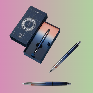 Pilot Capless Decimo 20th Anniversary Limited Edition fountain pen featuring the Dawn Sky gradient design, gold nib, and elegant Japanese craftsmanship for collectors and writing enthusiasts.