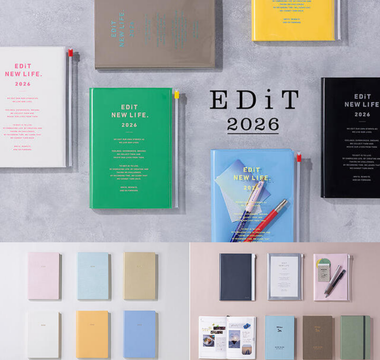 EDiT Planner 2026 with smooth writing paper, stylish covers, and flexible layouts. Perfect for journaling, planning, and boosting creativity in daily life.
