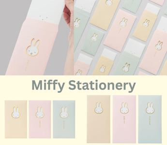 Miffy stationery by Maruai featuring cute Window Envelopes that change Miffy’s facial expression when you slide the inner sheet, a fun, collectible design for Japanese stationery fans.
