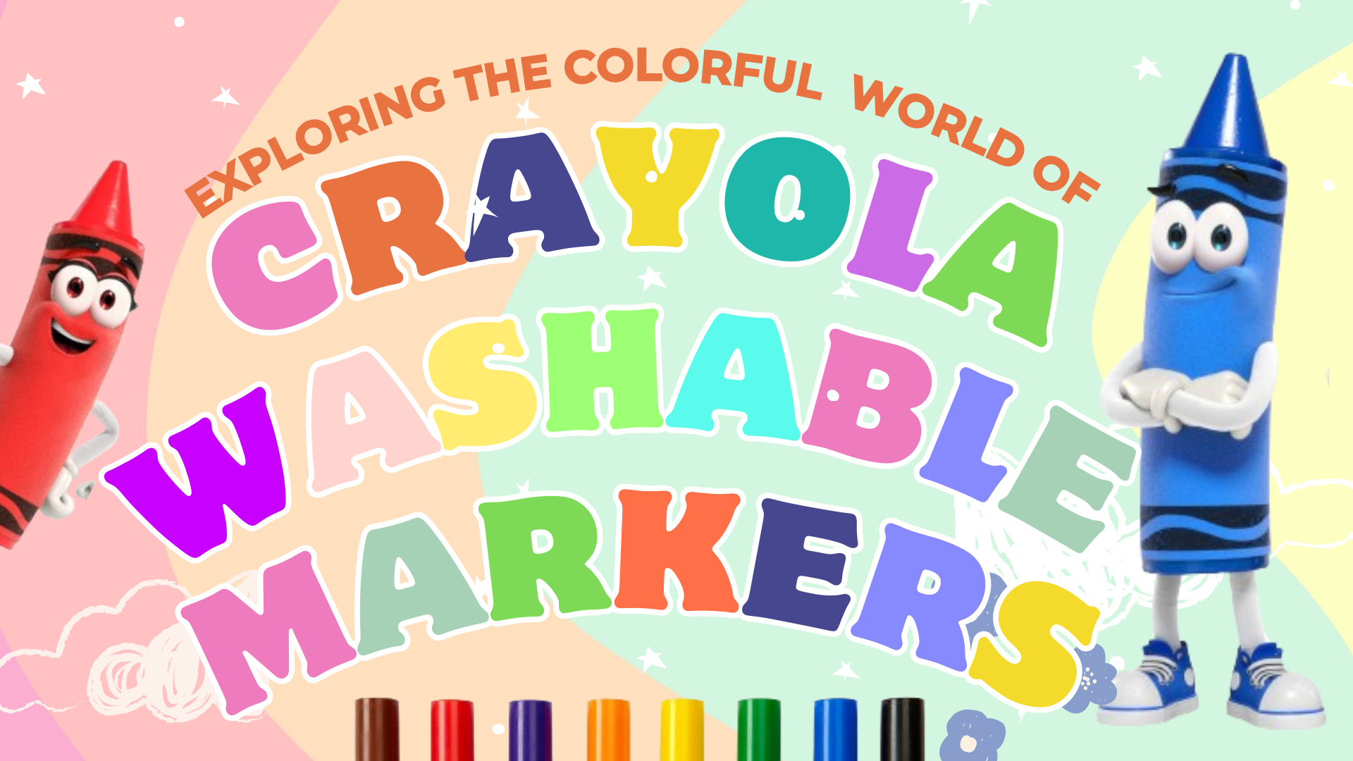 Exploring the Colorful World of Crayola Washable Markers – Stationery Pal