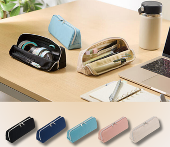 Patami Pen Case, a minimalist pen case with magnetic flap, mesh pocket, and separate pen slot, perfect for compact, organized, and stylish stationery storage