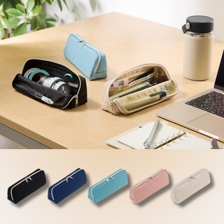 Patami Pen Case, a minimalist pen case with magnetic flap, mesh pocket, and separate pen slot, perfect for compact, organized, and stylish stationery storage