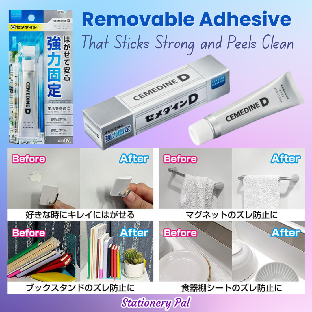 Removable Adhesive That Sticks Strong and Peels Clean – Stationery Pal