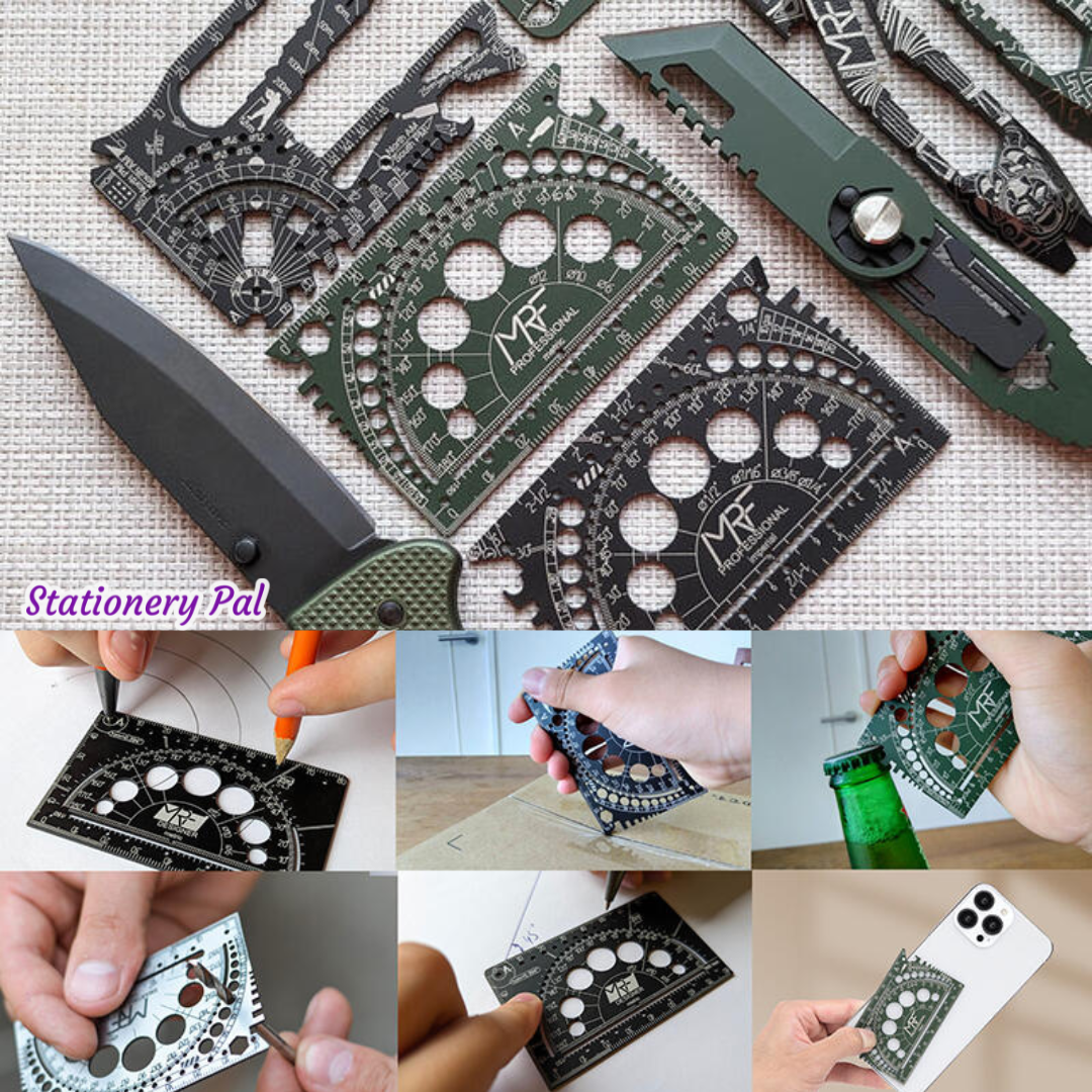 Smart Ruler: 23-in-1 Card-Sized Tool for Everyday Carry – Stationery Pal