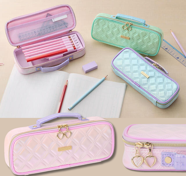 Top Liner Pen Case: Cute Quilted Design for Kids and School