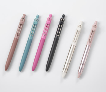 New uniball ZENTO pen collection featuring nature-inspired colors by Mitsubishi Pencil. Smooth-writing Japanese pens designed for comfort, relaxation, and everyday creativity.