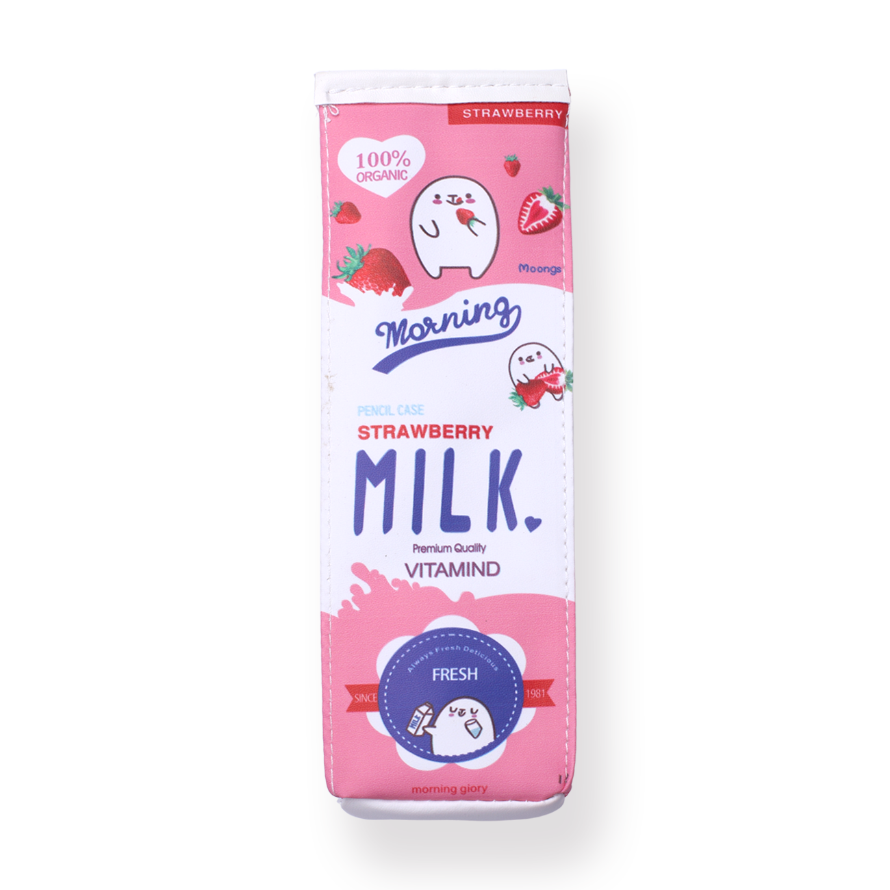 Milk Pencil Case - Pink - Stationery Pal