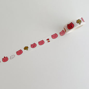 Cat Paw And Bear Washi Tape 5 m - Piggy
