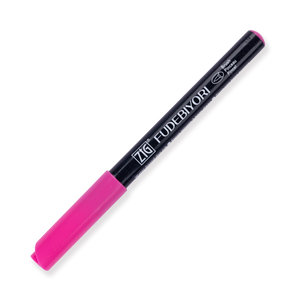 Kuretake Zig Fudebiyori Brush Pen - Pink 025 - Stationery Pal