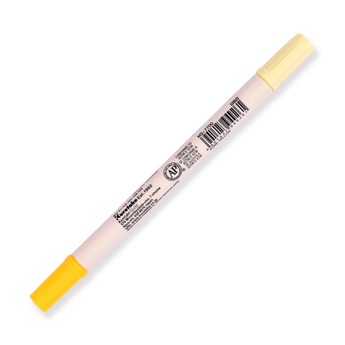 Kuretake Zig Brushables Brush Pen - Pure Yellow 050 - Stationery Pal