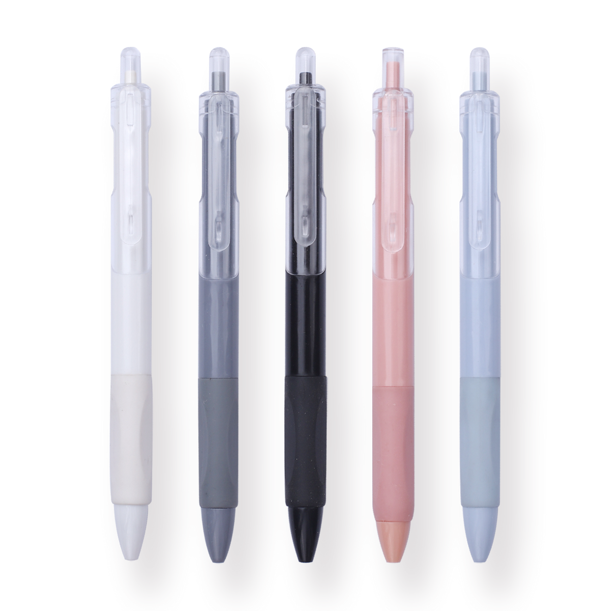 Gel Pen - Set of 5 - 0.5 mm - Colorful Body - Black Ink — Stationery Pal