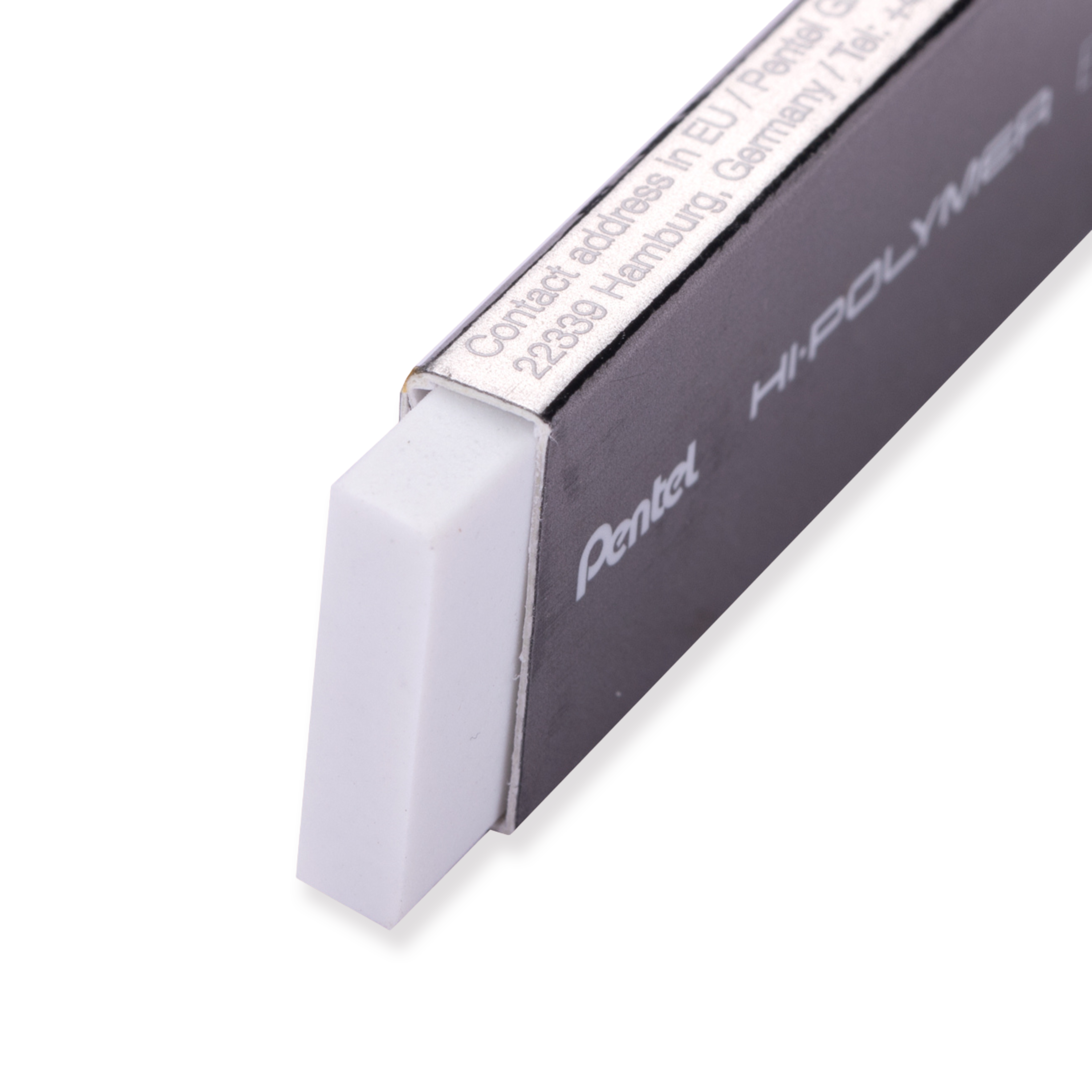 Pentel Slim Hi-Polymer Eraser - Silver