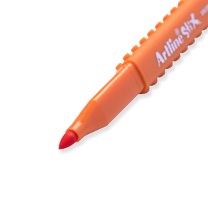 Shachihata Artline Stix Brush Marker - Orange - Stationery Pal