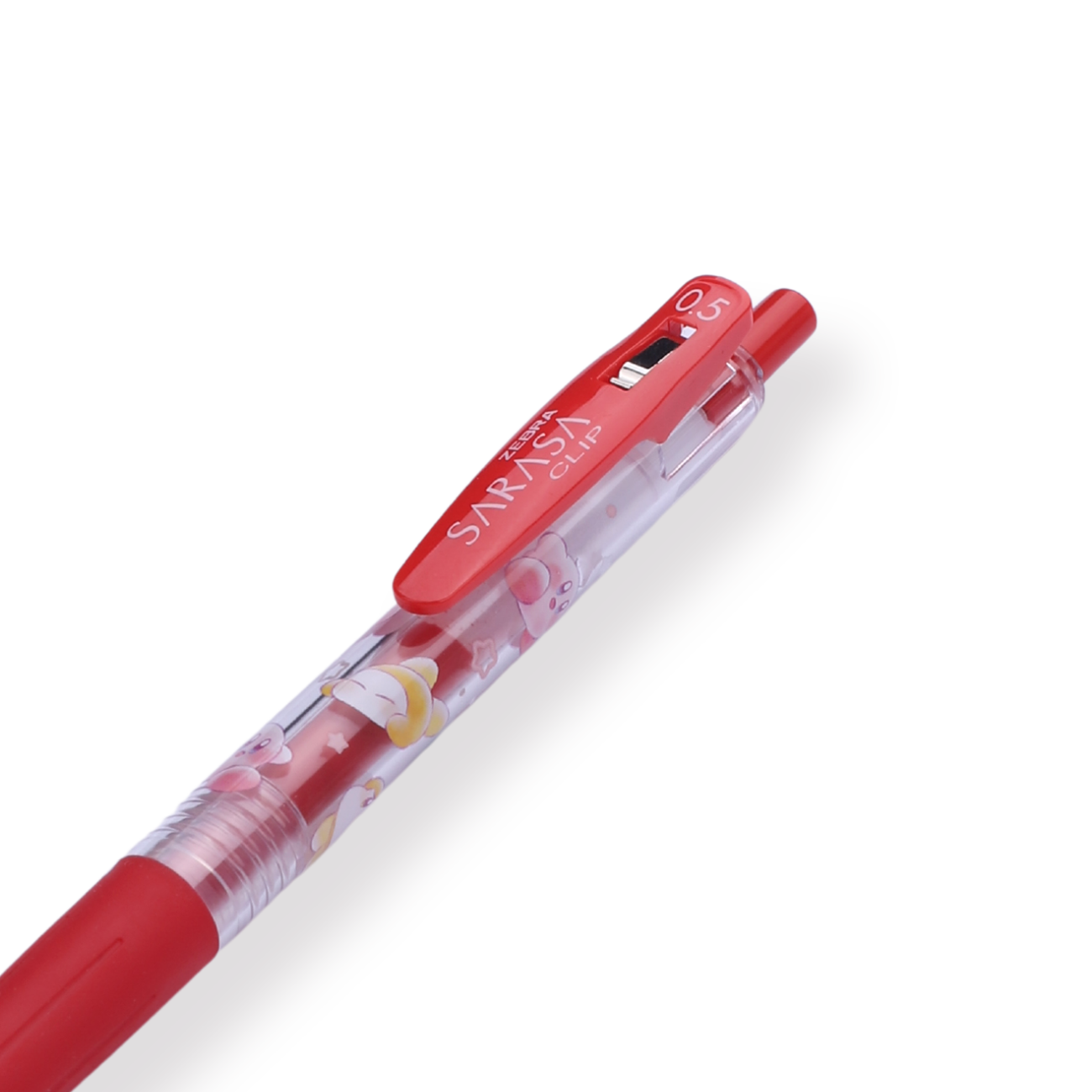 Zebra Sarasa Clip Limited Edition Gel Pen - 0.5 mm - Kirby Series - Red - Stationery Pal