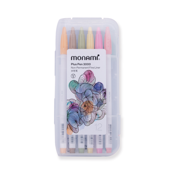 Monami Plus Pen 3000 - Cream Color - Set of 12 - Stationery Pal