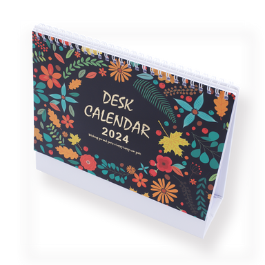 2024 Desk Calendar - Holiday Flower - Stationery Pal