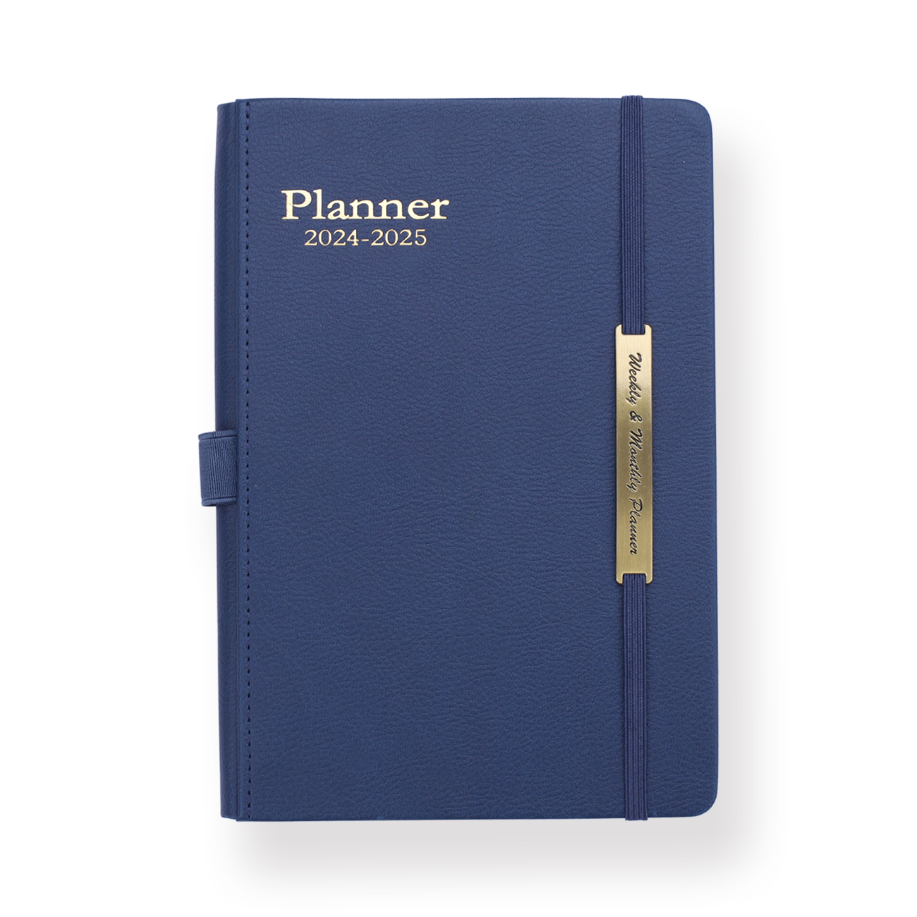 2024 Leather Type Planner - Blue
